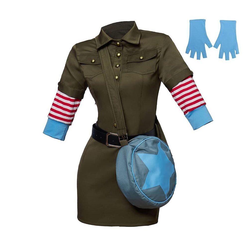 3715 Ramona Flowers Cosplay Costume Sexy Cargo Dress Outfit with Star